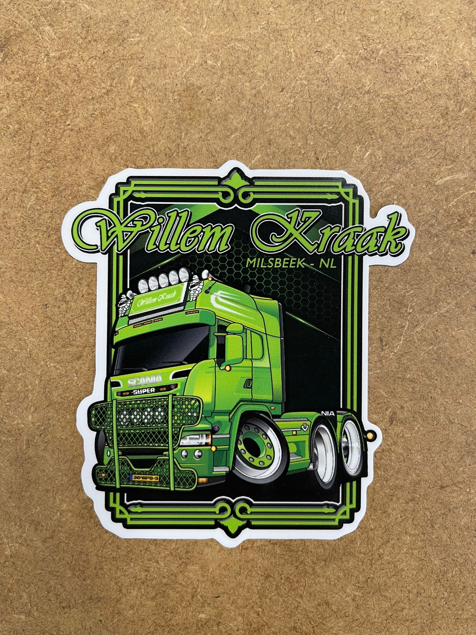 Willem Kraak Transport Stickers – Laat zien waar je voor rijdt!